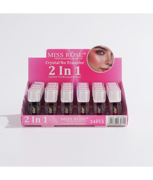Miss Rose Crystal Liquid Tint & Blusher Stain (Set of 6 Pieces)
