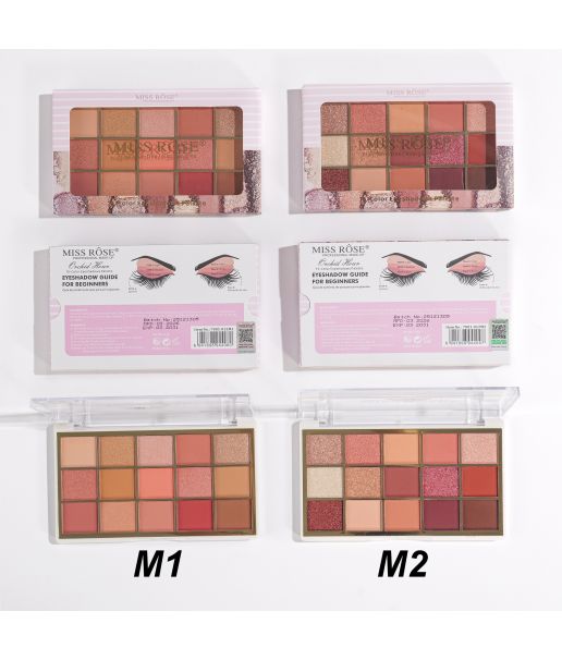 Miss Rose 15 Color Eyeshadow (Set of 2 Palettes) - Image 8