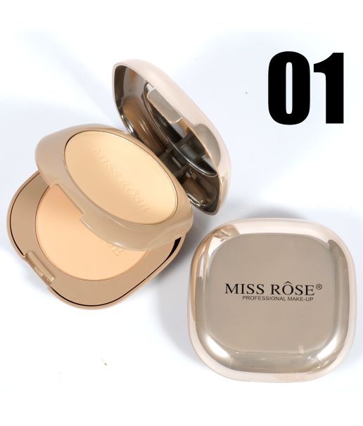 Miss Rose Pink Metallic Mirror Dual Compact powder - Image 8