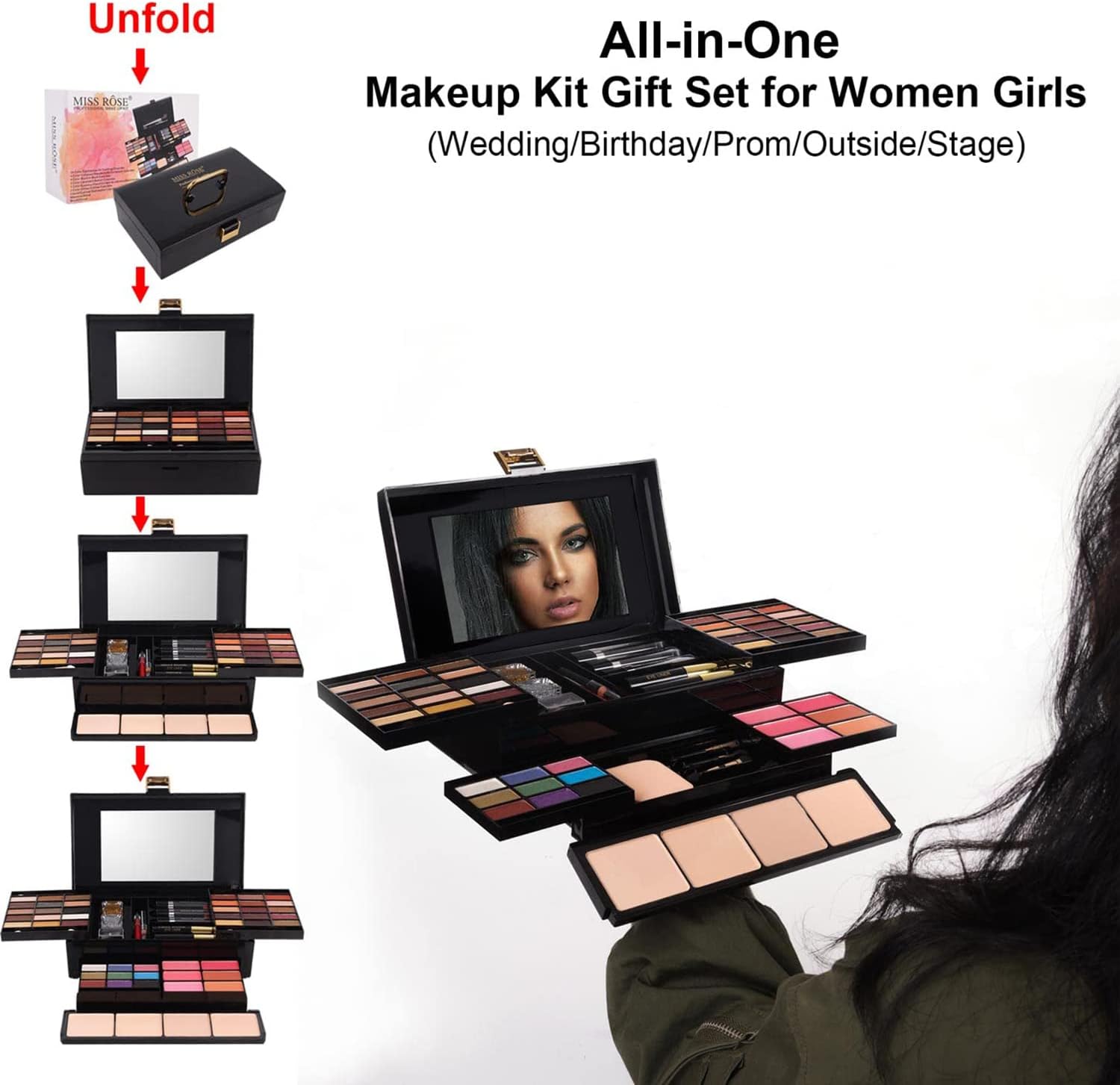 Miss Rose M54 Makeup Kit (331Y) - Image 3