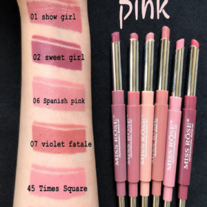 Miss Rose 2in 1 Lipsticks (packe of 6)