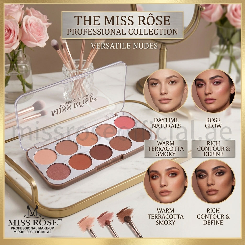 Miss Rose 10-Color Face Blush Palette - Image 2