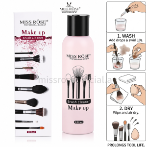 Miss Rose Makeup Up Brush Cleaner Solution 180ml Clear