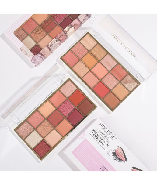 Miss Rose 15 Color Eyeshadow (Set of 2 Palettes) - Image 7