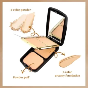 Miss Rose 3in1 Compact Powder & Cream Foundation